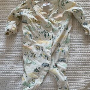 Hanna Andersson Pooh and Piglet Newborn onesie